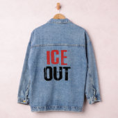 Anti-ICE-uit politieke activisme protest Denim Jacket (Hangar)