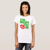 Anti-Iers Kus Grappige T-shirt (Voorkant volledig)