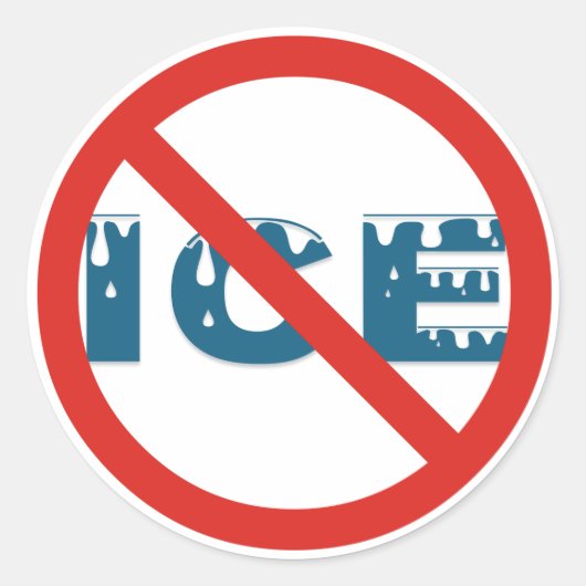 anti-ijs ronde sticker (Voorkant)