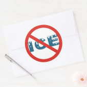 anti-ijs ronde sticker (Envelop)
