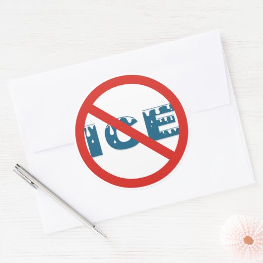 anti-ijs ronde sticker (Envelop)