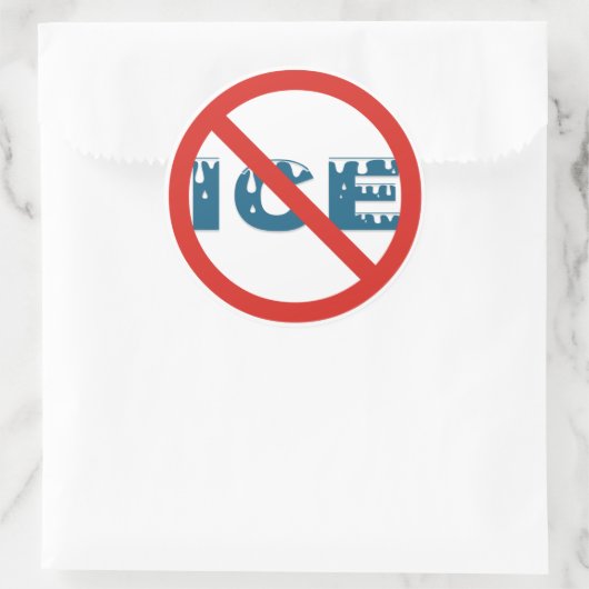 anti-ijs ronde sticker (Tas)