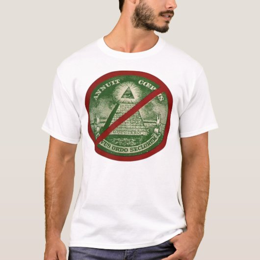 ANTI-ILLUMINATI lijn T-shirt voor mannen (Voorkant)