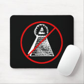 Anti Illuminati New World Order NWO Mousepad Muismat (Met muis)