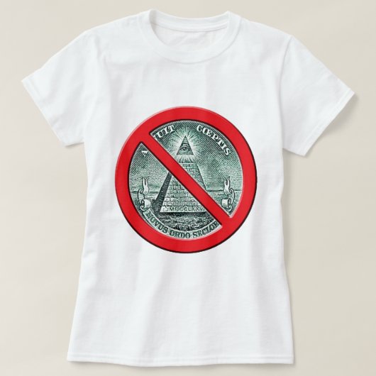 Anti Illuminati T shirt (Design voorkant)