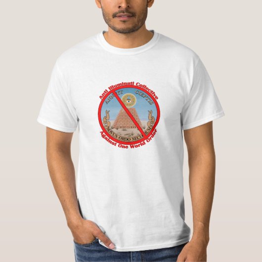 anti illuminati t-shirt (Voorkant)