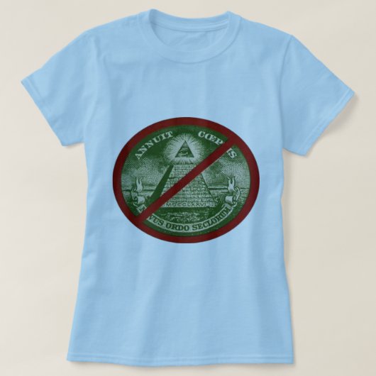 ANTI-ILLUMINATI T-shirt voor vrouwen (Design voorkant)