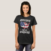 Anti Immigration Reform America No Border USA Flag T-shirt (Voorkant volledig)