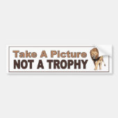Anti-ingeblikte jacht. Neem een Afbeelding, geen t Bumpersticker (Voorkant)
