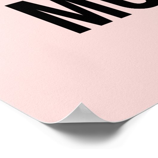 Anti-Inspirerend grappige offertes zijn minder roz Poster (Hoek)