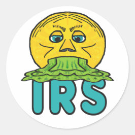 Anti IRS Ronde Sticker