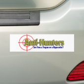 Anti-jagers Bumpersticker (Op auto)