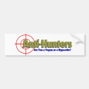Anti-jagers Bumpersticker
