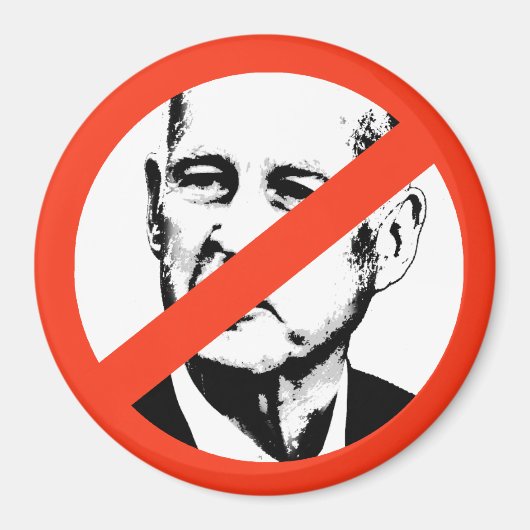 ANTI-JERRY BROWN MAGNEET (Voorkant)