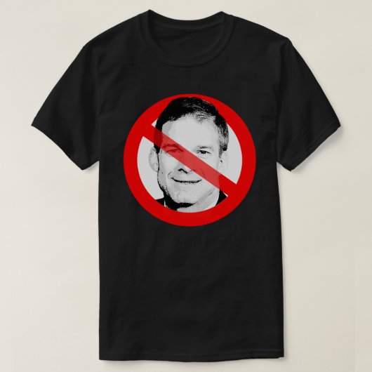 Anti Jim Jordan stak zijn gezicht over T-shirt (Design voorkant)