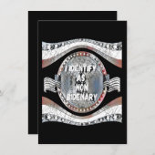 Anti Joe Biden citaat, ik identificeer me als niet Informatiekaartje (Voorkant / Achterkant)