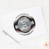 Anti Joe Biden citaat, ik identificeer me als niet Ronde Sticker (Envelop)