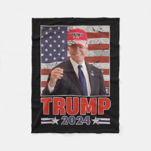 Anti Joe Biden Grappige Conservatief Donald Trump Fleece Deken