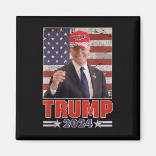 Anti Joe Biden Grappige Conservatief Donald Trump  Magneet