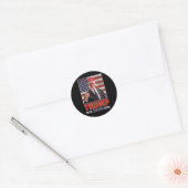Anti Joe Biden Grappige Conservatief Donald Trump  Ronde Sticker (Envelop)