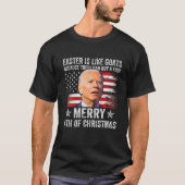 anti - Joe Biden Merry 4e kerstdag 4 juli T-shirt (Voorkant)