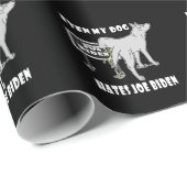 Anti Joe Biden My Dog Hates Biden Political Humor Cadeaupapier (Rol Hoek)