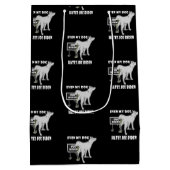 Anti Joe Biden My Dog Hates Biden Political Humor Medium Cadeauzakje (Achterkant)