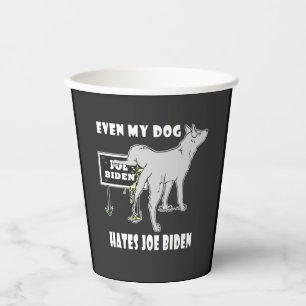 Anti Joe Biden My Dog Hates Biden Political Humor Papieren Bekers