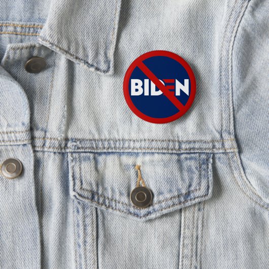 Anti Joe Biden niet mijn President Ronde Button 5,7 Cm (In situ)