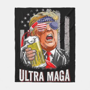 Anti Joe Biden Ultra Maga 4 Fleece Deken