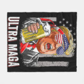 Anti Joe Biden Ultra Maga 4 Fleece Deken (Voorkant (Horizontaal))
