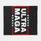 Anti Joe Biden Ultra Maga Fleece Deken (Voorkant (Horizontaal))