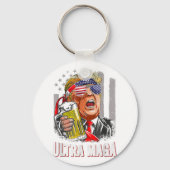 Anti Joe Biden Ultra Maga Sleutelhanger (Voorkant)