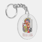 Anti Joe Biden Ultra Maga Sleutelhanger (Voorkant Links)