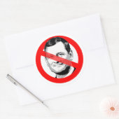 Anti-Justice John Roberts stak zijn gezicht uit Ronde Sticker (Envelop)