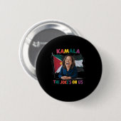 Anti Kamala Harris Palestina Vlag Ronde Button 5,7 Cm (Voorkant /achterkant)
