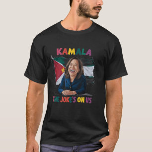 Anti Kamala Harris Palestina Vlag T-shirt