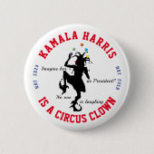 Anti-Kamala Harris Ronde Button 5,7 Cm (Voorkant)