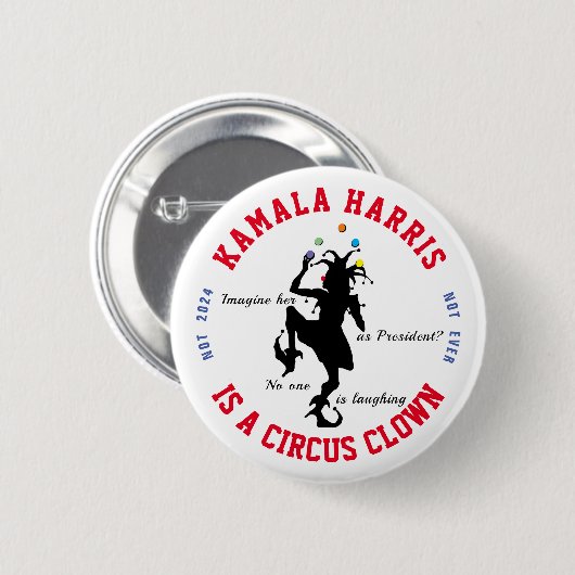 Anti-Kamala Harris Ronde Button 5,7 Cm (Voorkant /achterkant)