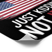 Anti Kamala Harris Verkiezing Shirt Republikeinse  Poster (Hoek)