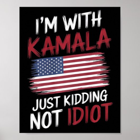 Anti Kamala Harris Verkiezing Shirt Republikeinse  Poster (Voorkant)