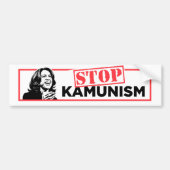 Anti-Kamala-socialisme stopt het Kamunisme Bumpersticker (Voorkant)