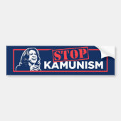 Anti-Kamala-socialisme stopt het Kamunisme Bumpersticker (Voorkant)