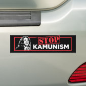 Anti-Kamala-socialisme stopt het Kamunisme Bumpersticker (Op auto)
