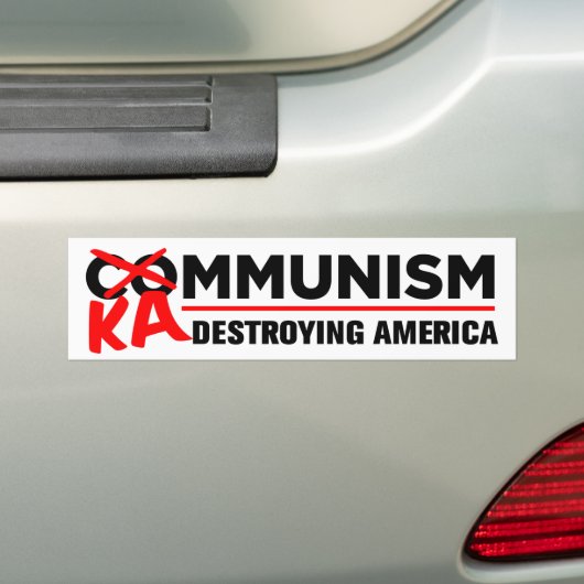 Anti-Kamala-socialisme vernietigt het Amerikaanse Bumpersticker (Op auto)