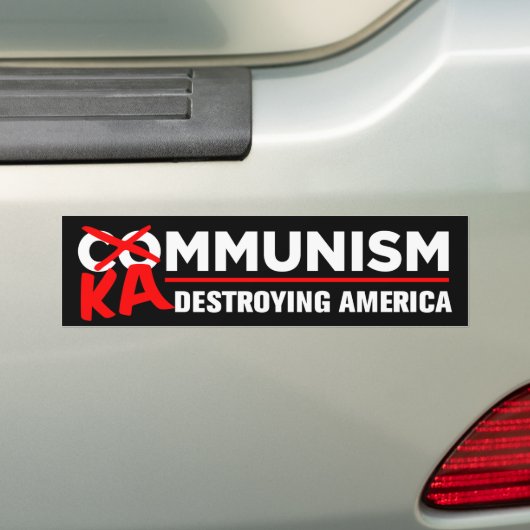 Anti-Kamala-socialisme vernietigt het Amerikaanse  Bumpersticker (Op auto)