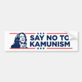 Anti-Kamala socialisme zegt nee tegen het Kamunism Bumpersticker (Voorkant)
