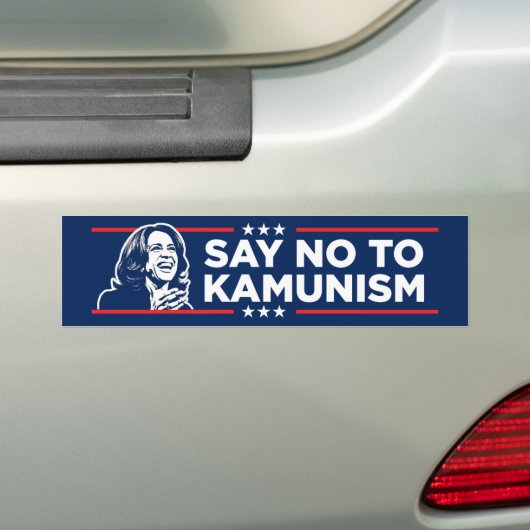 Anti-Kamala socialisme zegt nee tegen het Kamunism Bumpersticker (Op auto)