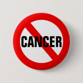 Anti-kanker geen Sign Button (Voorkant)