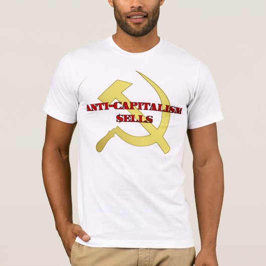 "Anti-kapitalistische verkoop" T-shirt (Voorkant)